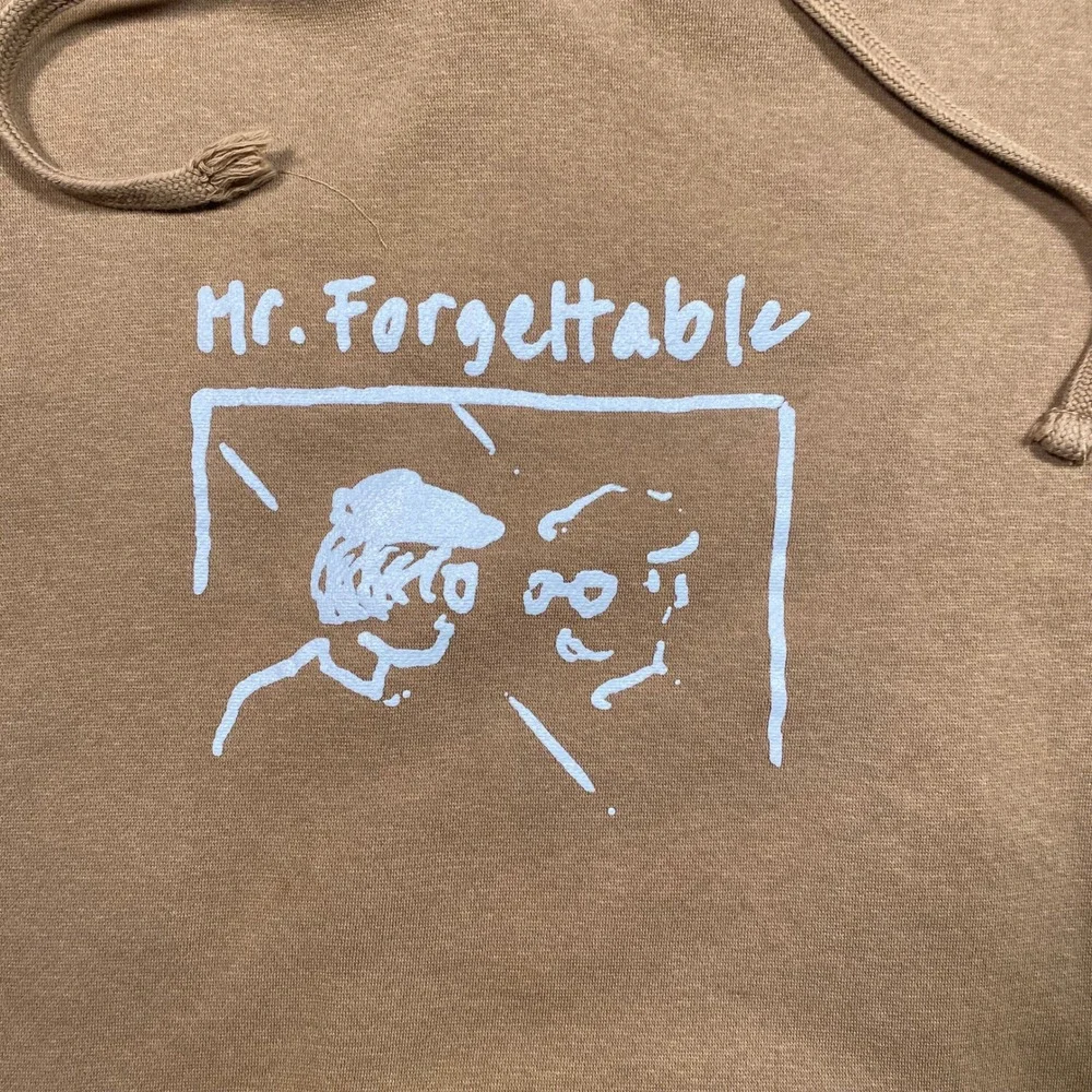 David‎ Kushner Mr Forgettable Brown Graphic Hoodie Mens XL Tour Merch Lyrics